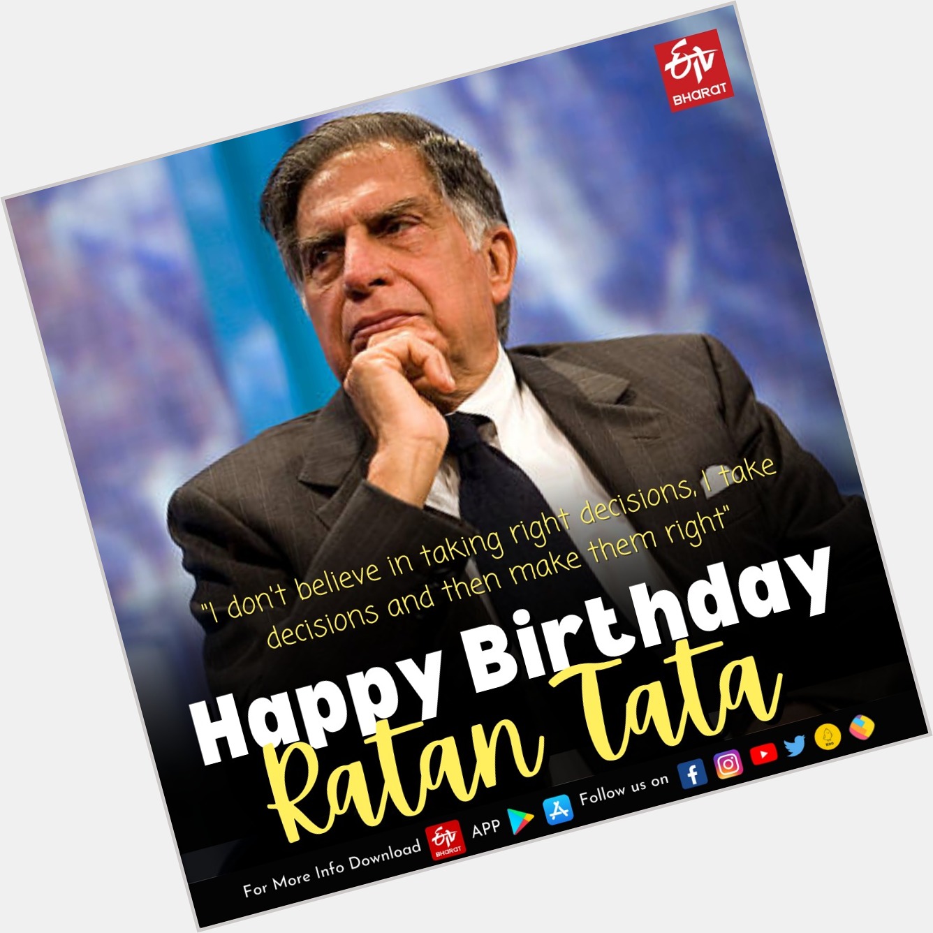 Happy Birthday Ratan Tata    