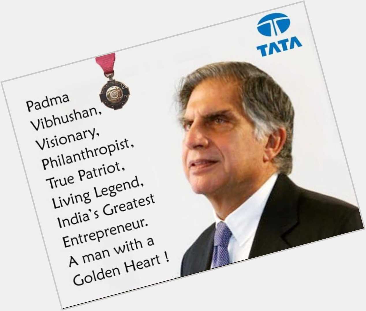  No awards can define Sir Ratan Tata
Happy Birthday to Sir. 