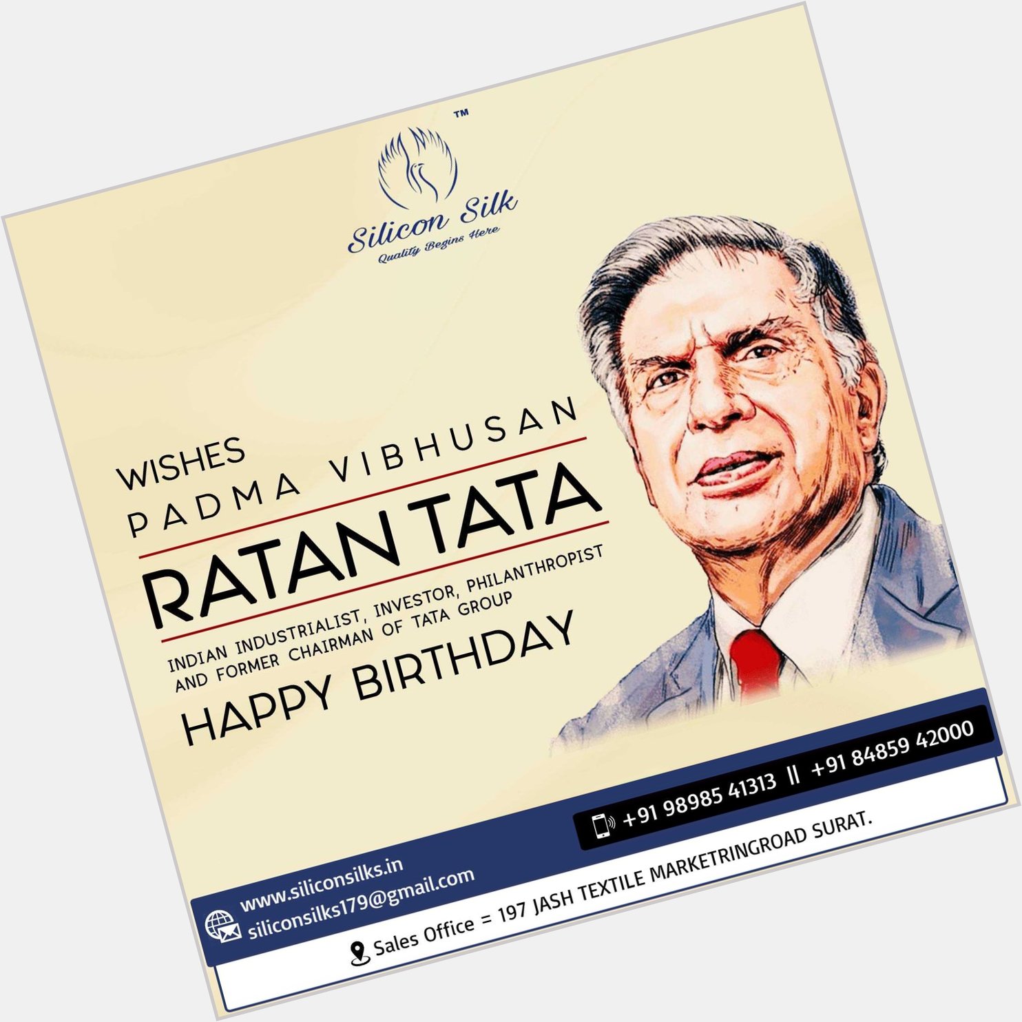 Happy birthday Ratan Tata ji 