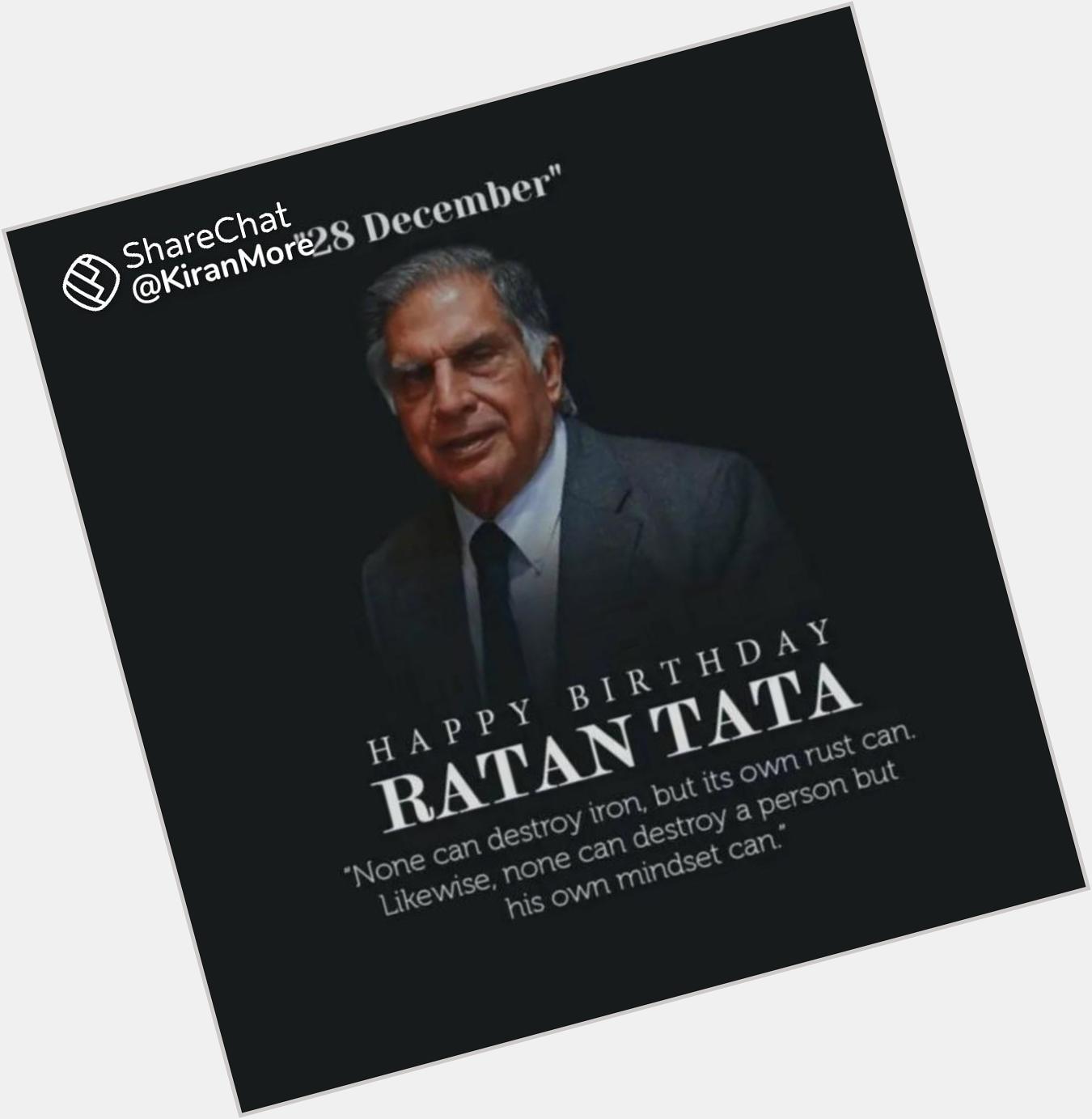 Happy Birthday Ratan Tata sir 