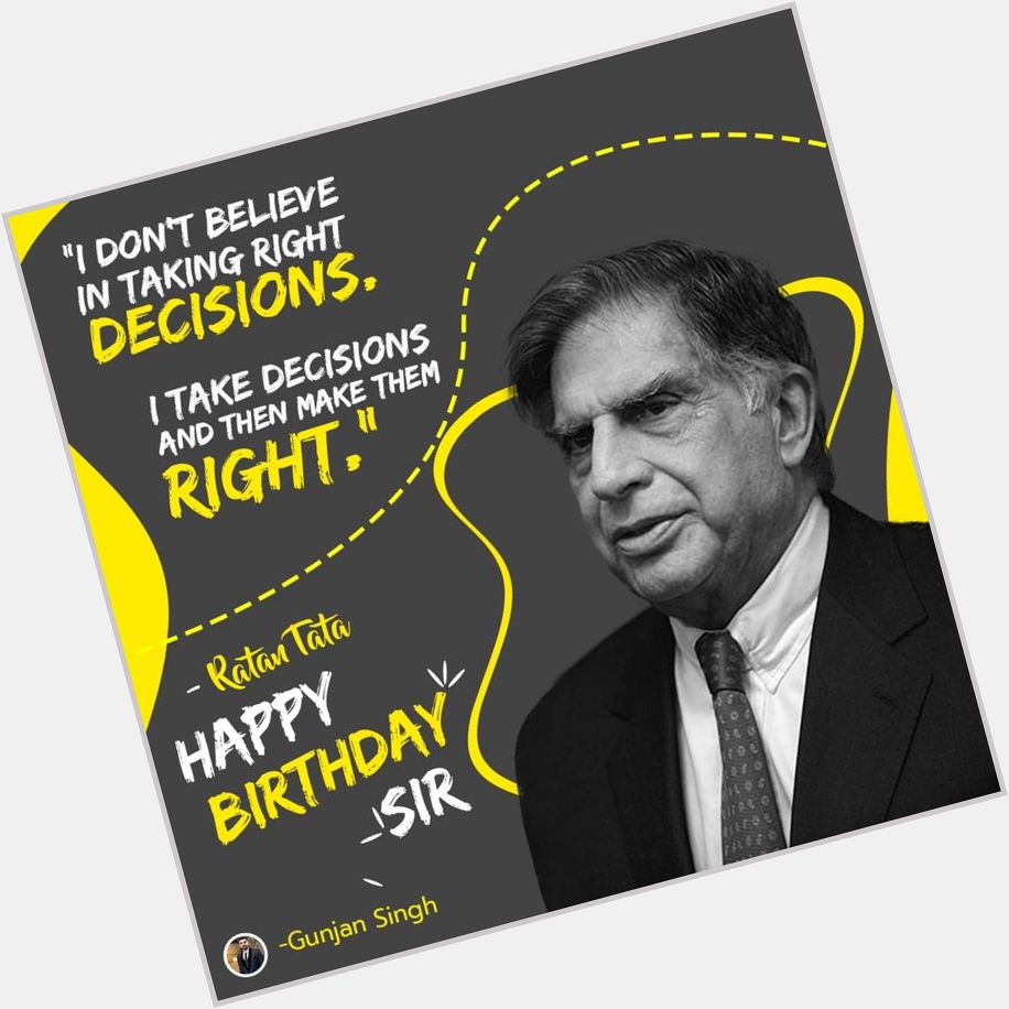 Happy Birthday Ratan Tata Sir  