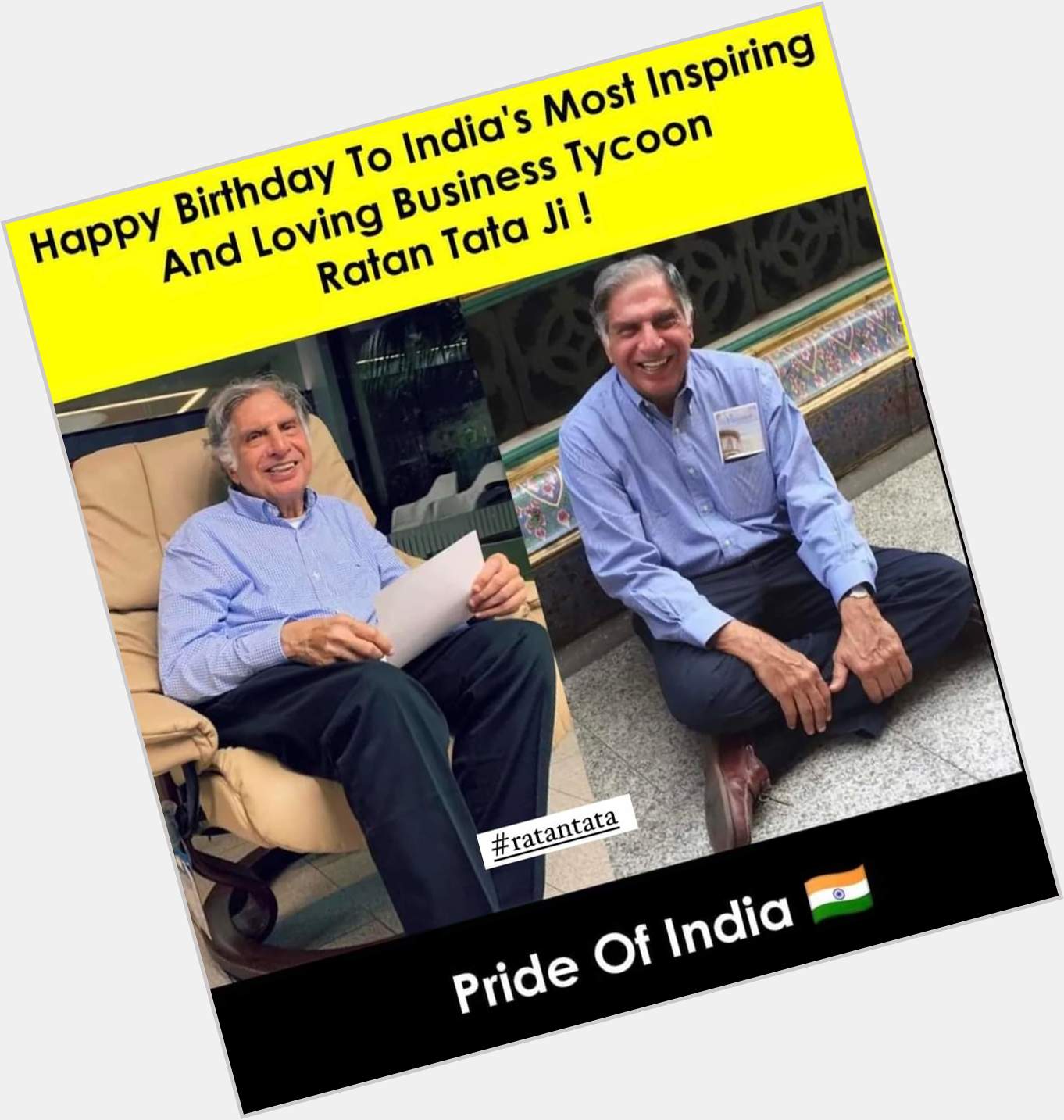 Happy Birthday Ratan Tata Legend 
