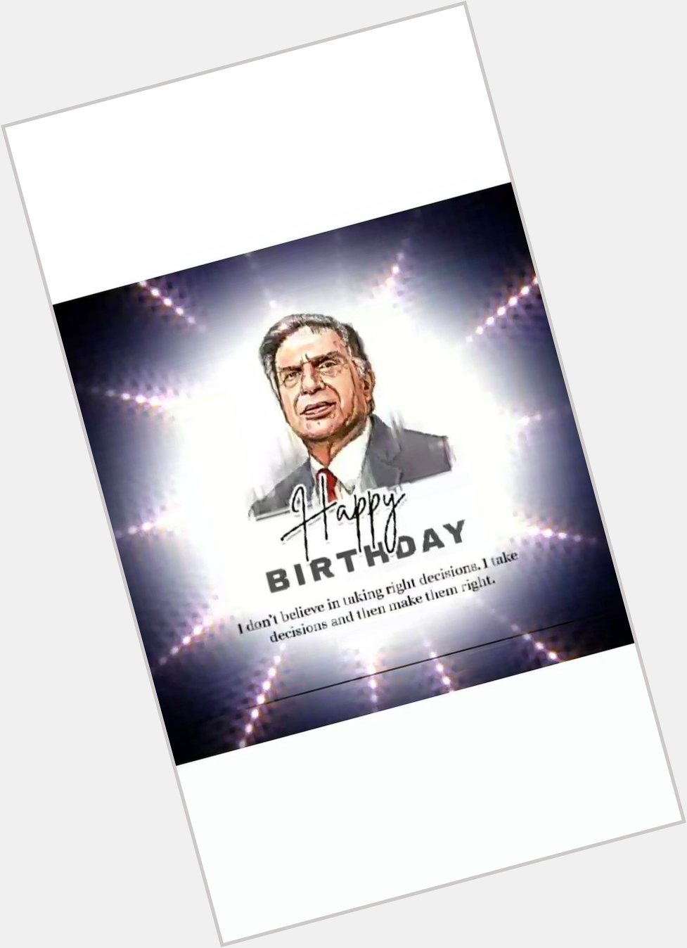  the person with golden heart 
Happy birthday Ratan Tata sir 
