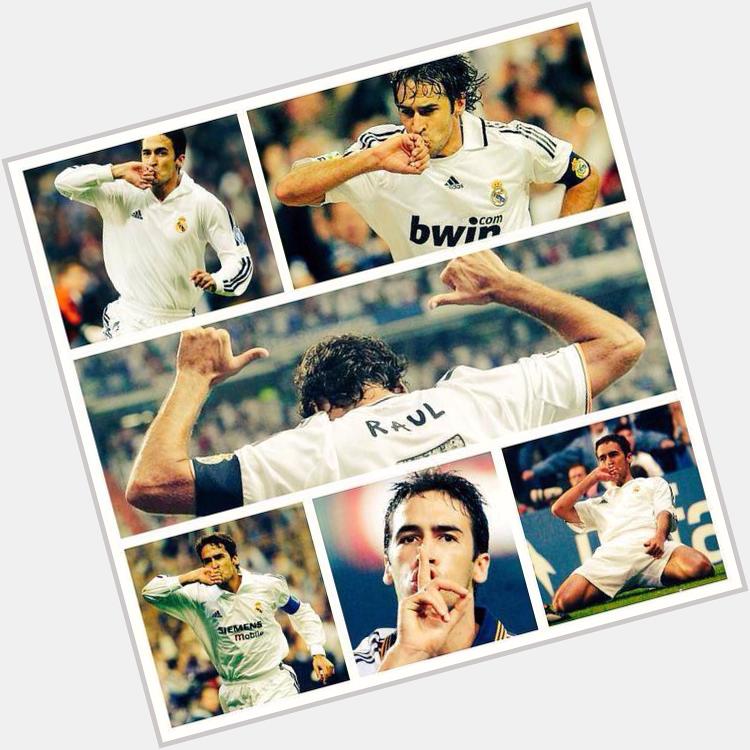 Happy birthday to Real Madrid legend Raul Gonzalez. Here he is, thanking God for being born at the same day as me. 