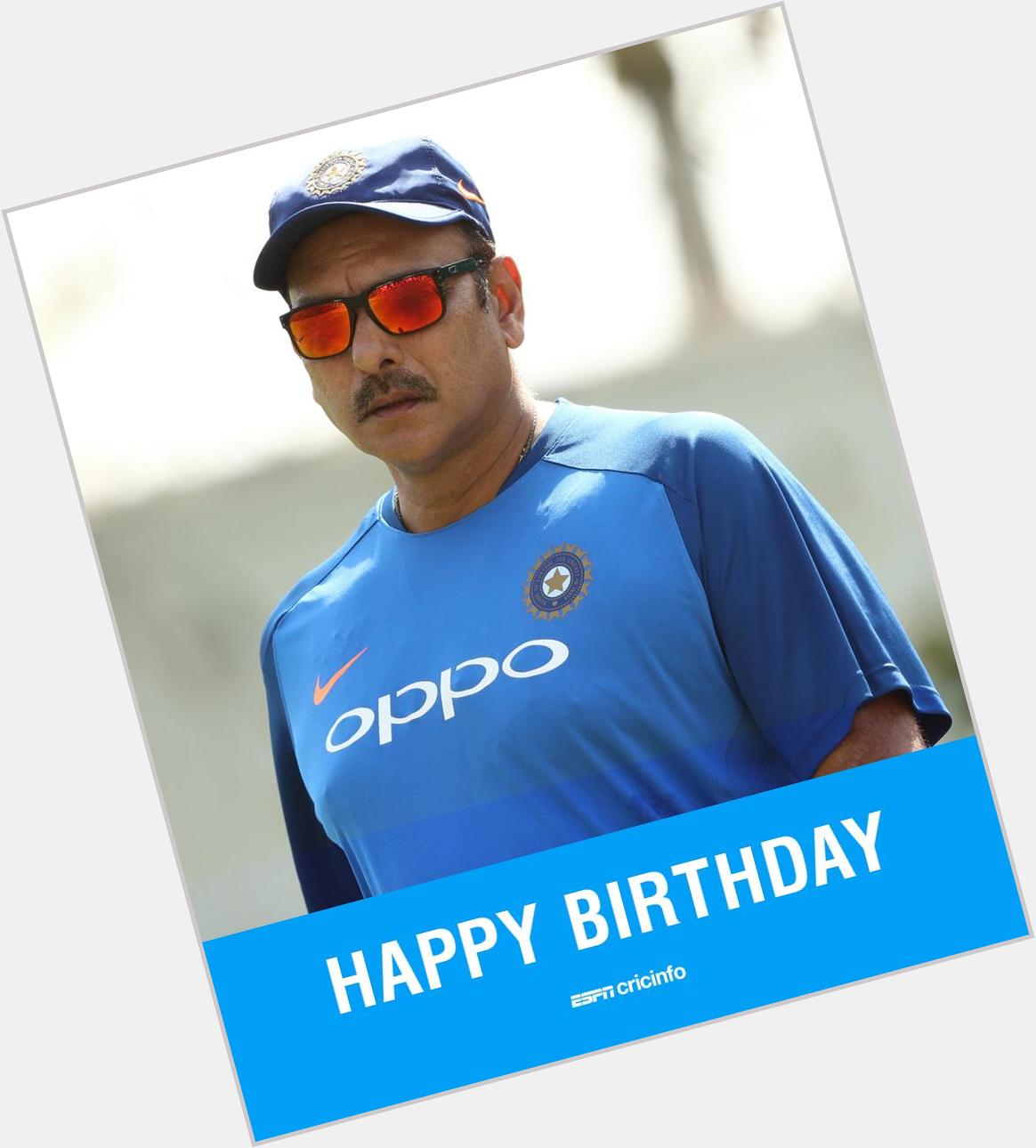  Happy birthday Ravi Shastri!
Can you wish him in typical style?
