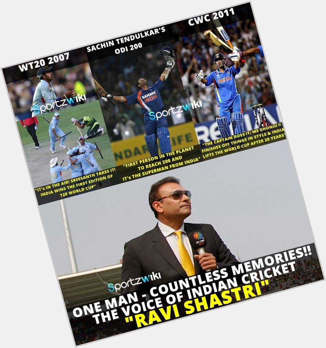 Remember that awesome commentary by Ravi Shastri? 

Happy birthday the Voice of Indian cricket, Ravi Shastri ! 