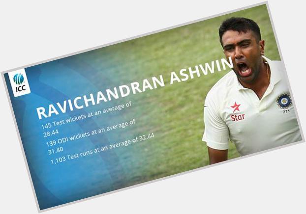 Happy Birthday to Indias spinning all-rounder Ravichandran Ashwin! Who is the best all-rou...  