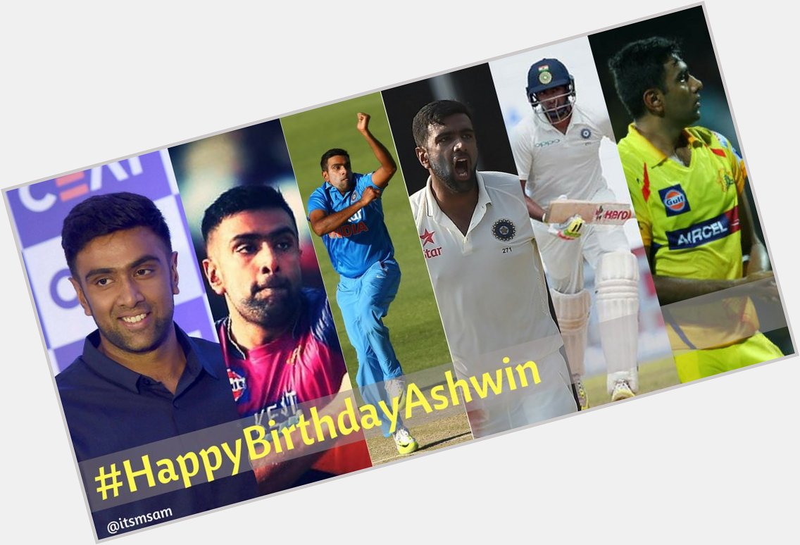 Happy Birthday Ravichandran Ashwin, five times ten-wicket haul in test cricket. 