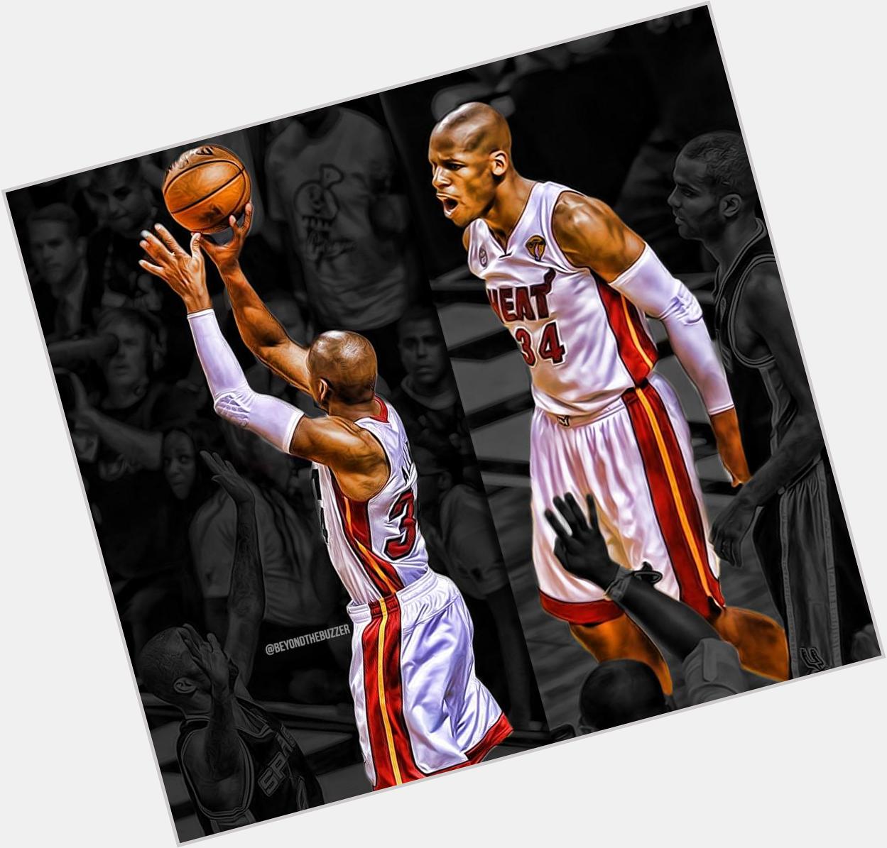 To wish Ray Allen a happy birthday! Hopefully his career is not over yet!  