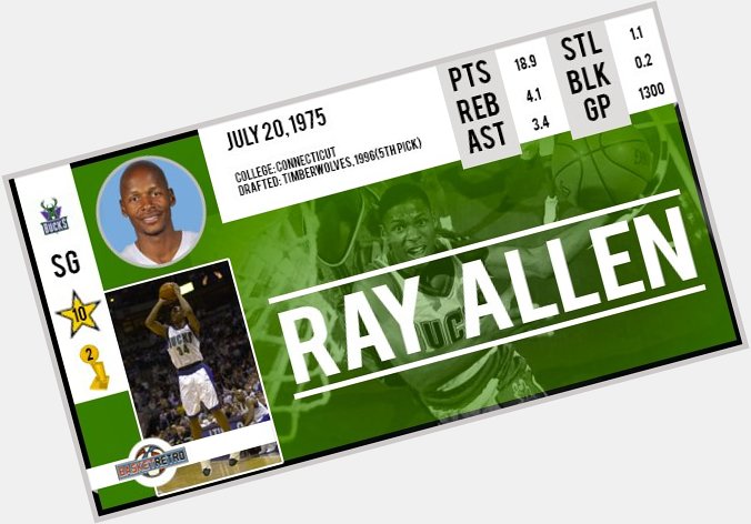 Happy birthday Ray Allen   