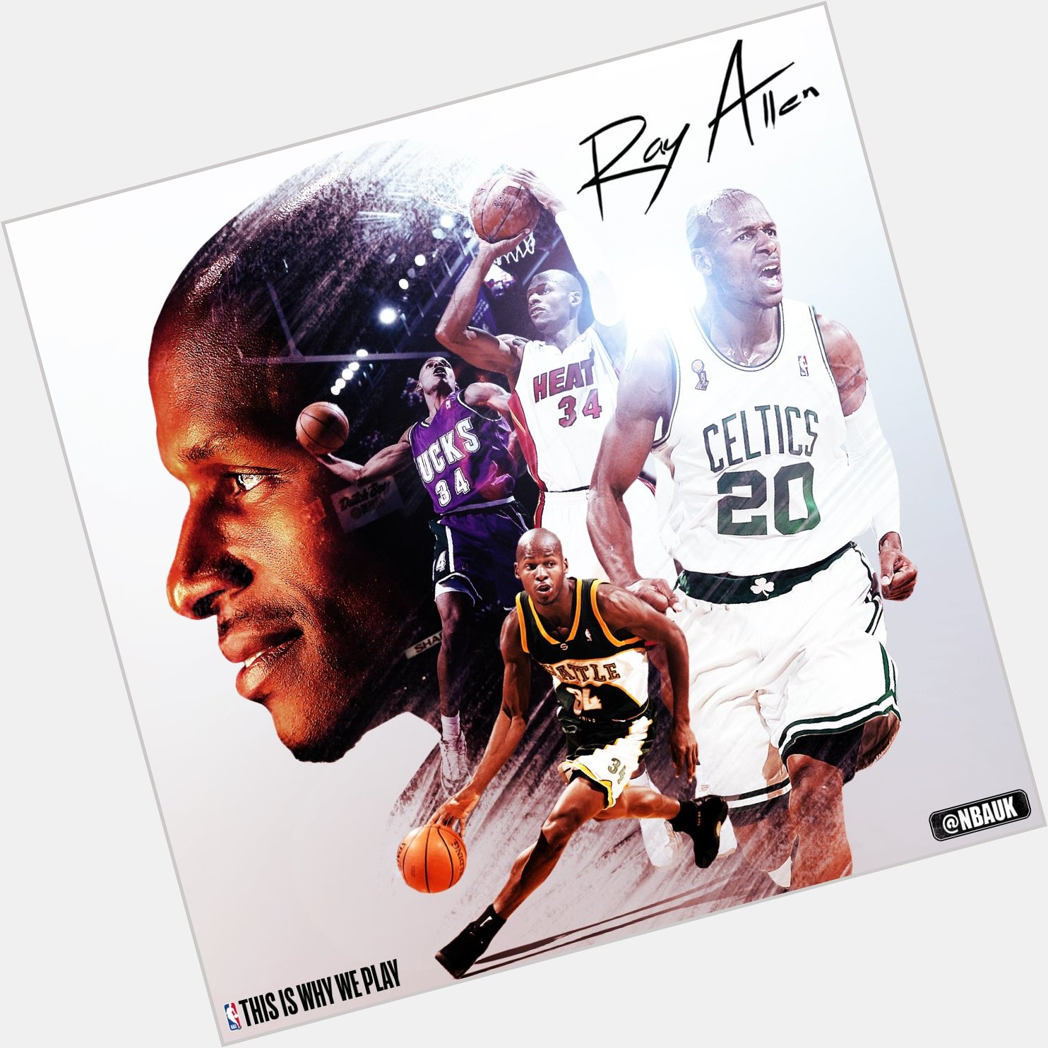   Join us as we wish 2x NBA Champion and 10x NBA All-Star Ray Allen a very happy birthday! 