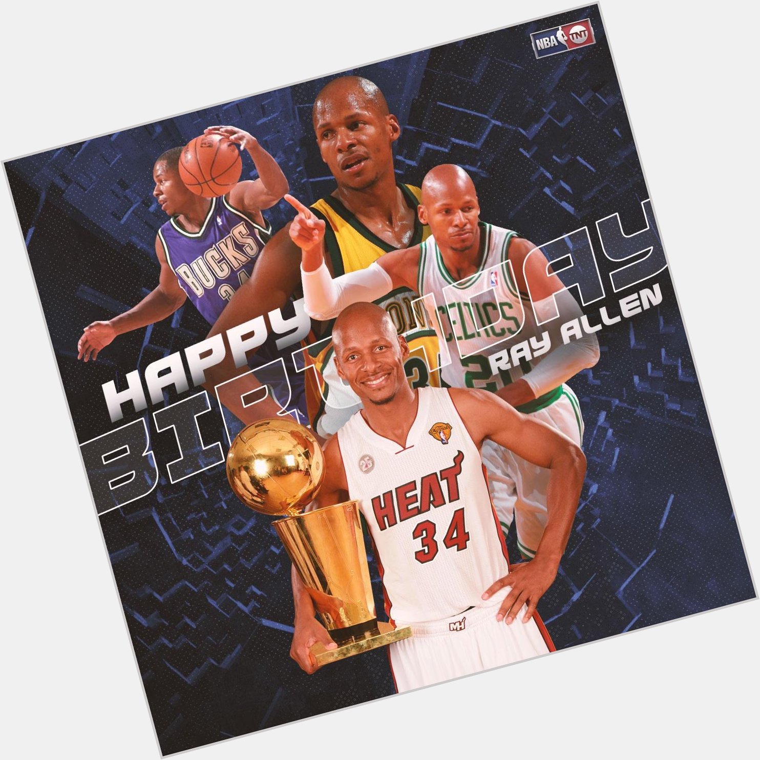 Happy Birthday to the 10-Time NBA All-Star & 2-Time NBA Champion, Ray Allen!  