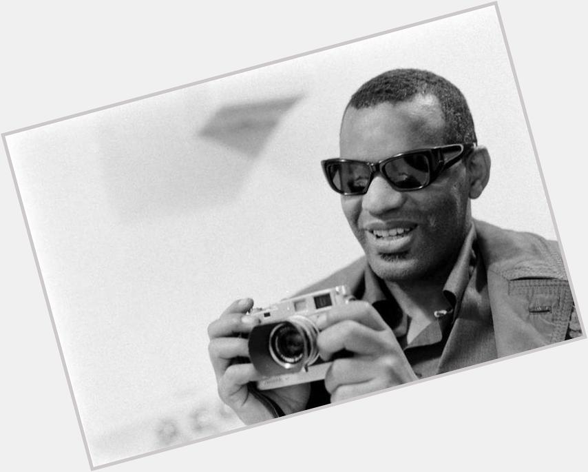 Happy Birthday to today\s über-cool celebrity w/an über-cool camera: RAY CHARLES messing around w/Bill Ray\s Leica M3 