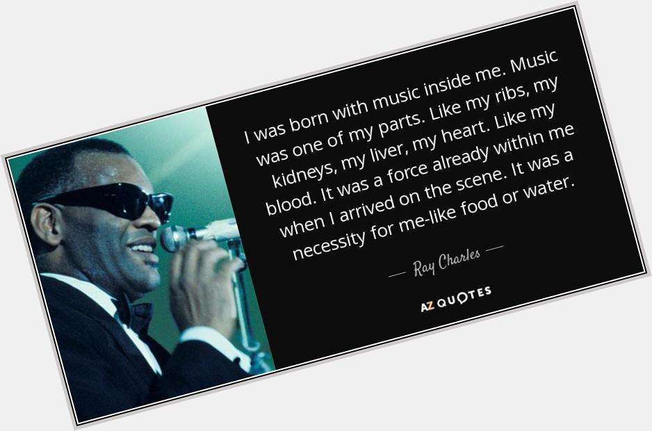 Happy Birthday to the late great Ray Charles:) 