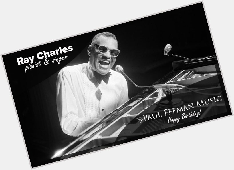 Known for his 1961 hit \"Hit the Road, Jack\", today we wish a happy birthday to Ray Charles. 