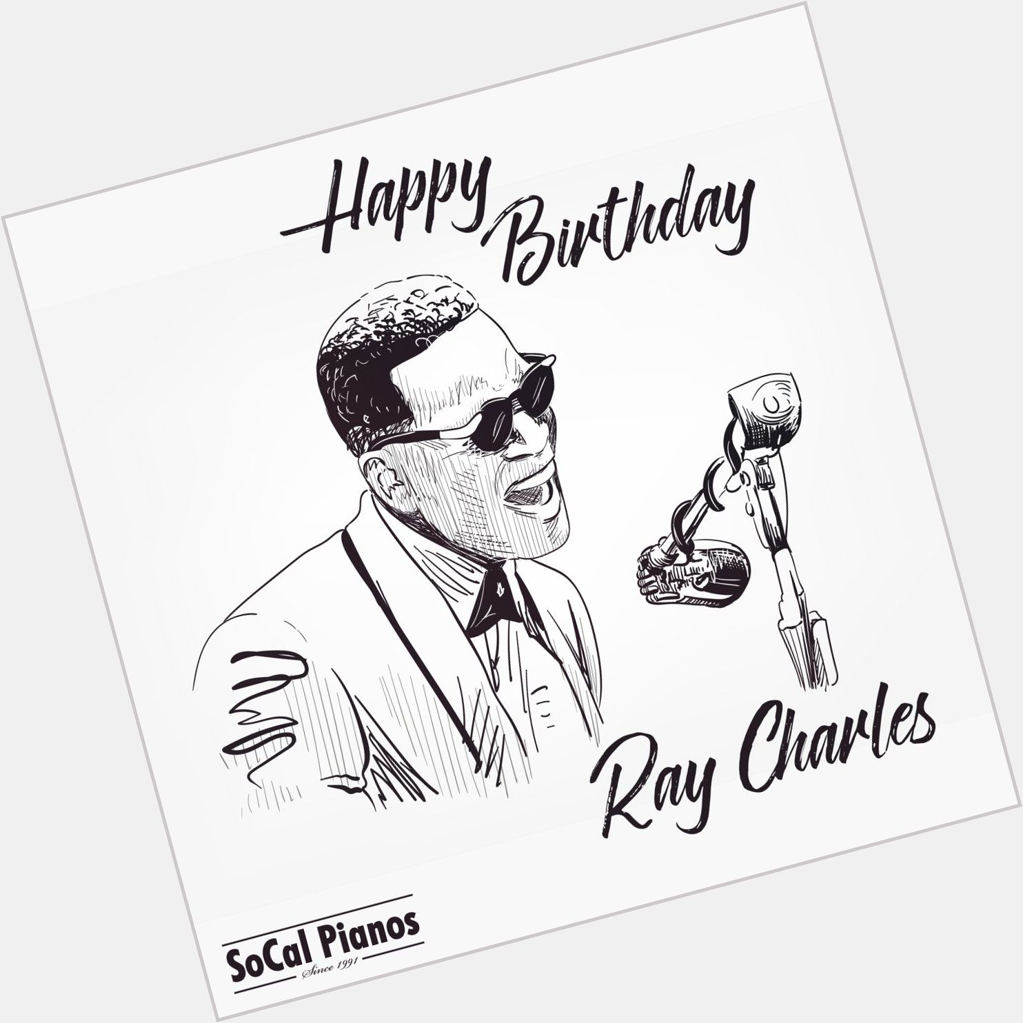Happy Birthday to the late, great, Ray Charles! One of the best to ever do it. 