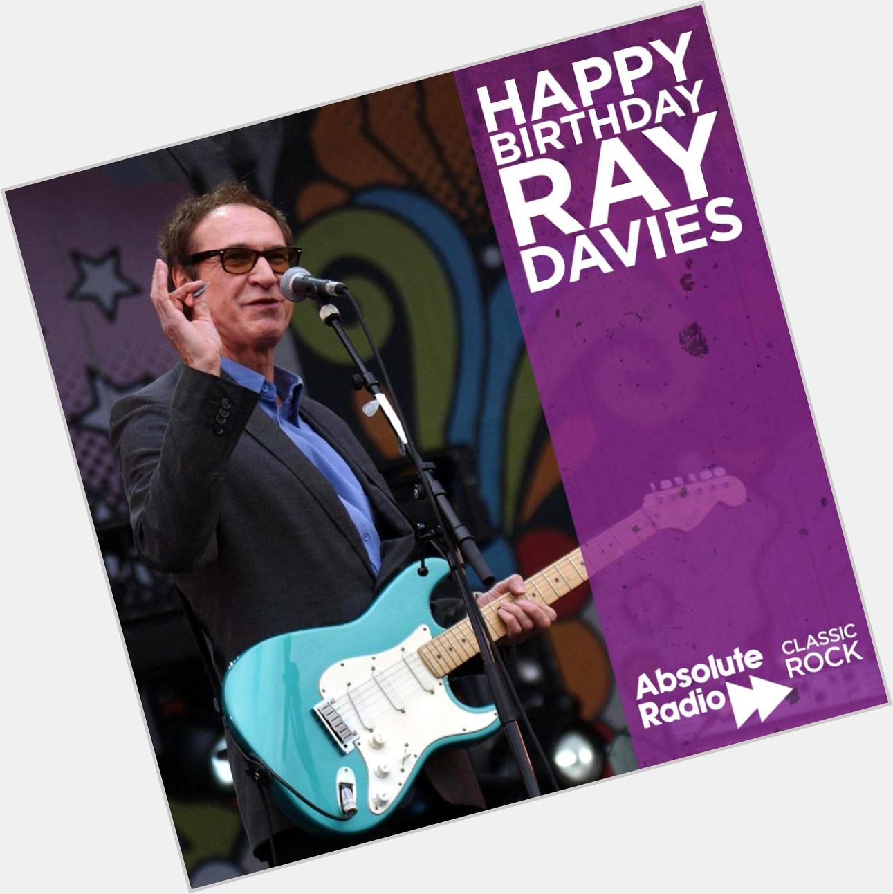 One of Britain\s finest hitmakers, Sir Ray Davies, turns 75 today! Happy birthday to frontman! 