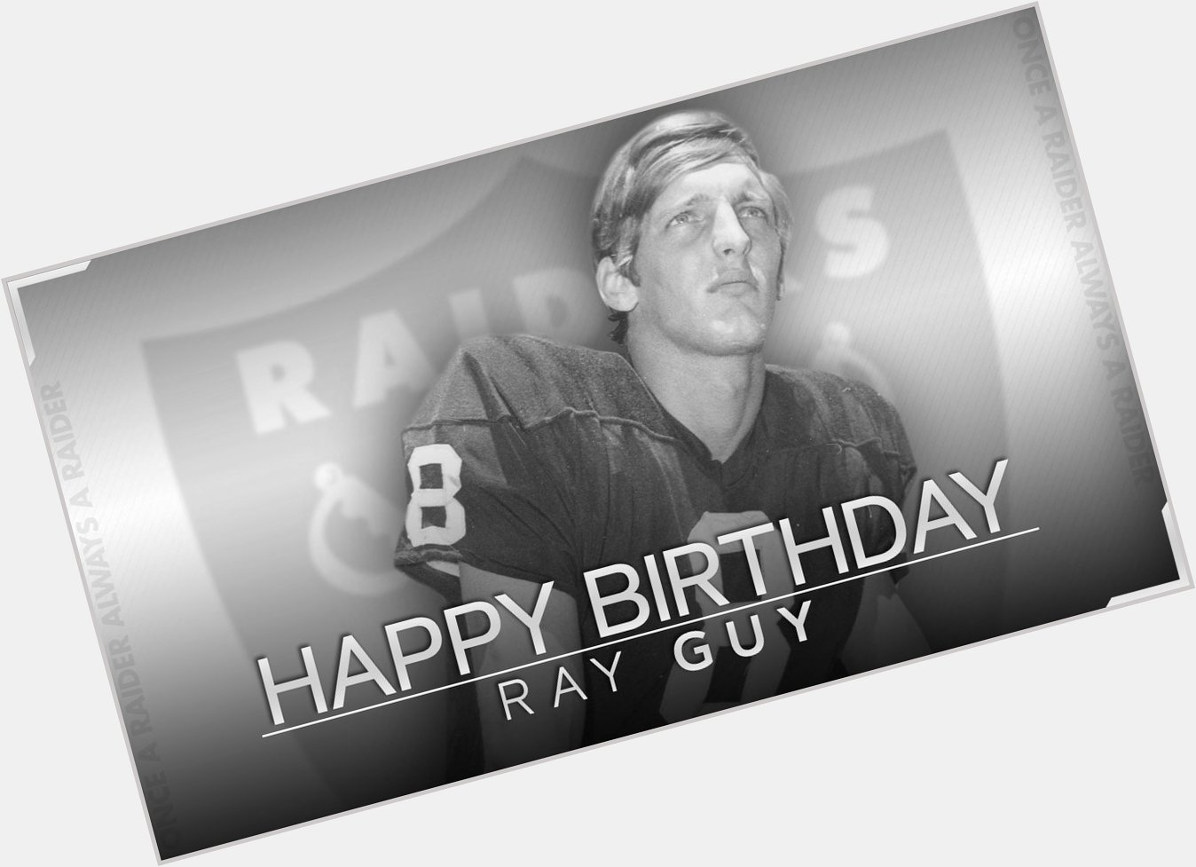 Happy birthday to Hall of Famer, Ray Guy 
