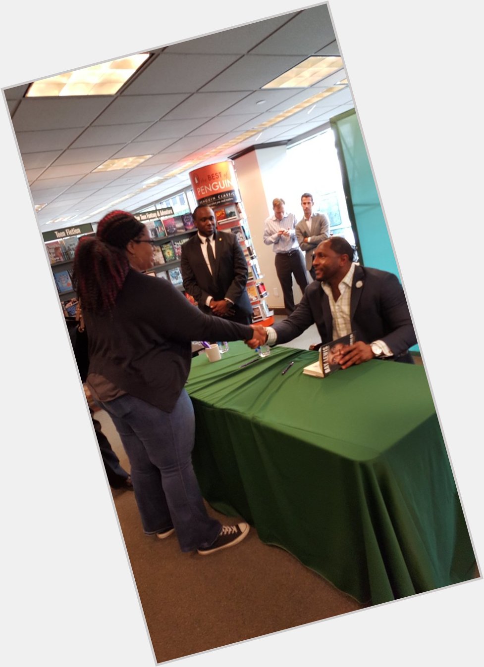 Happy Birthday Ray Lewis! It was such an honor meeting him years ago at a book signing 