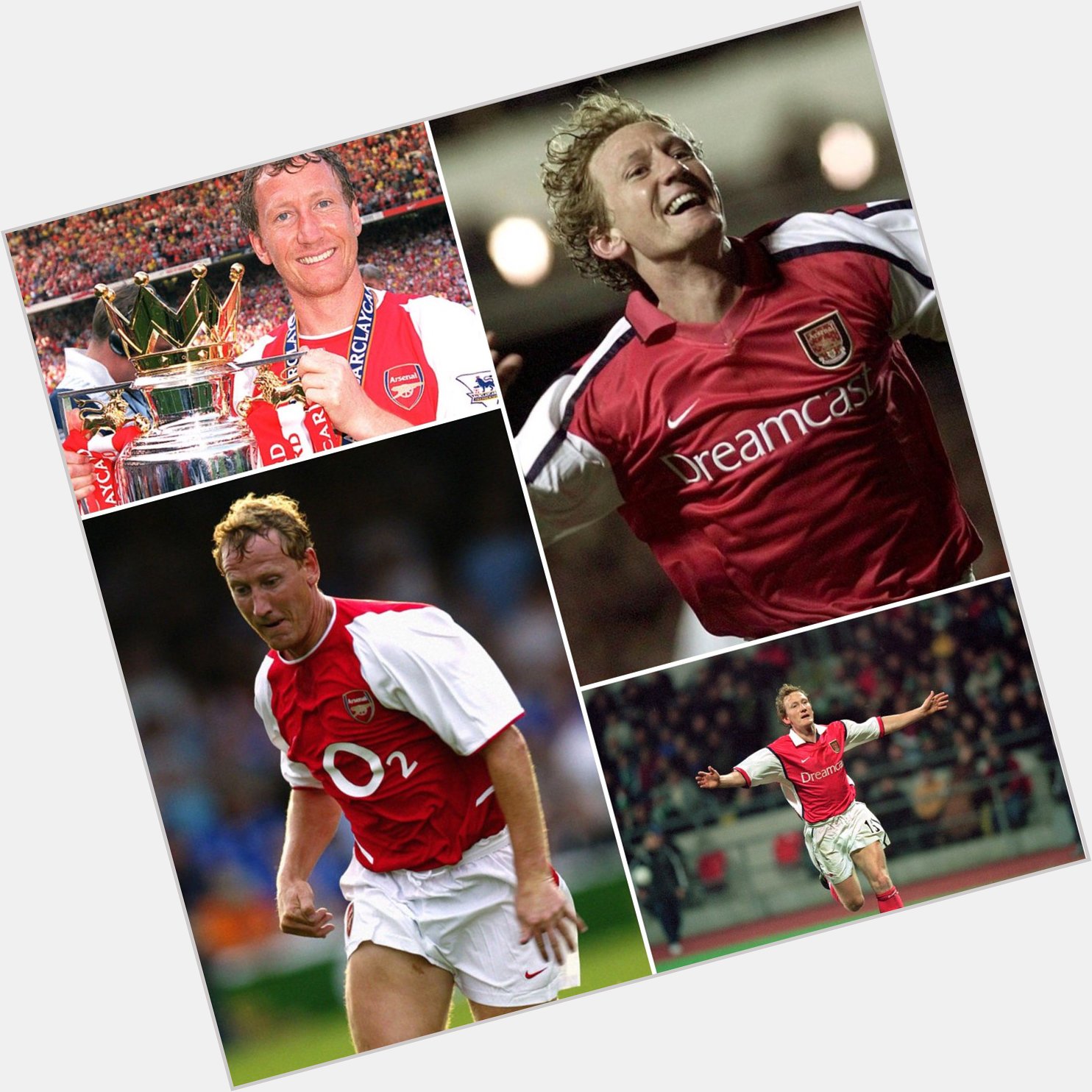 44 years old 384 appearances   25 goals  9 assists  Happy birthday Ray Parlour! 