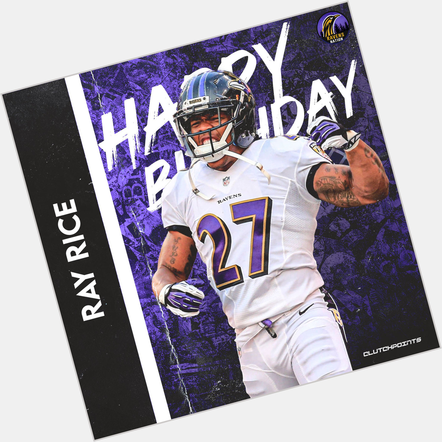 Ravens Nation, join us in wishing Ray Rice a happy 35th birthday! 