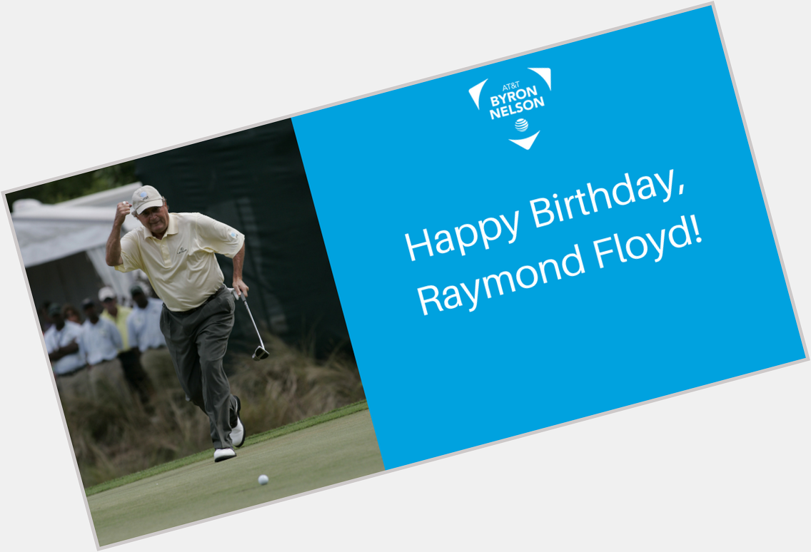 Happy birthday Raymond Floyd, our 1977 champion. 