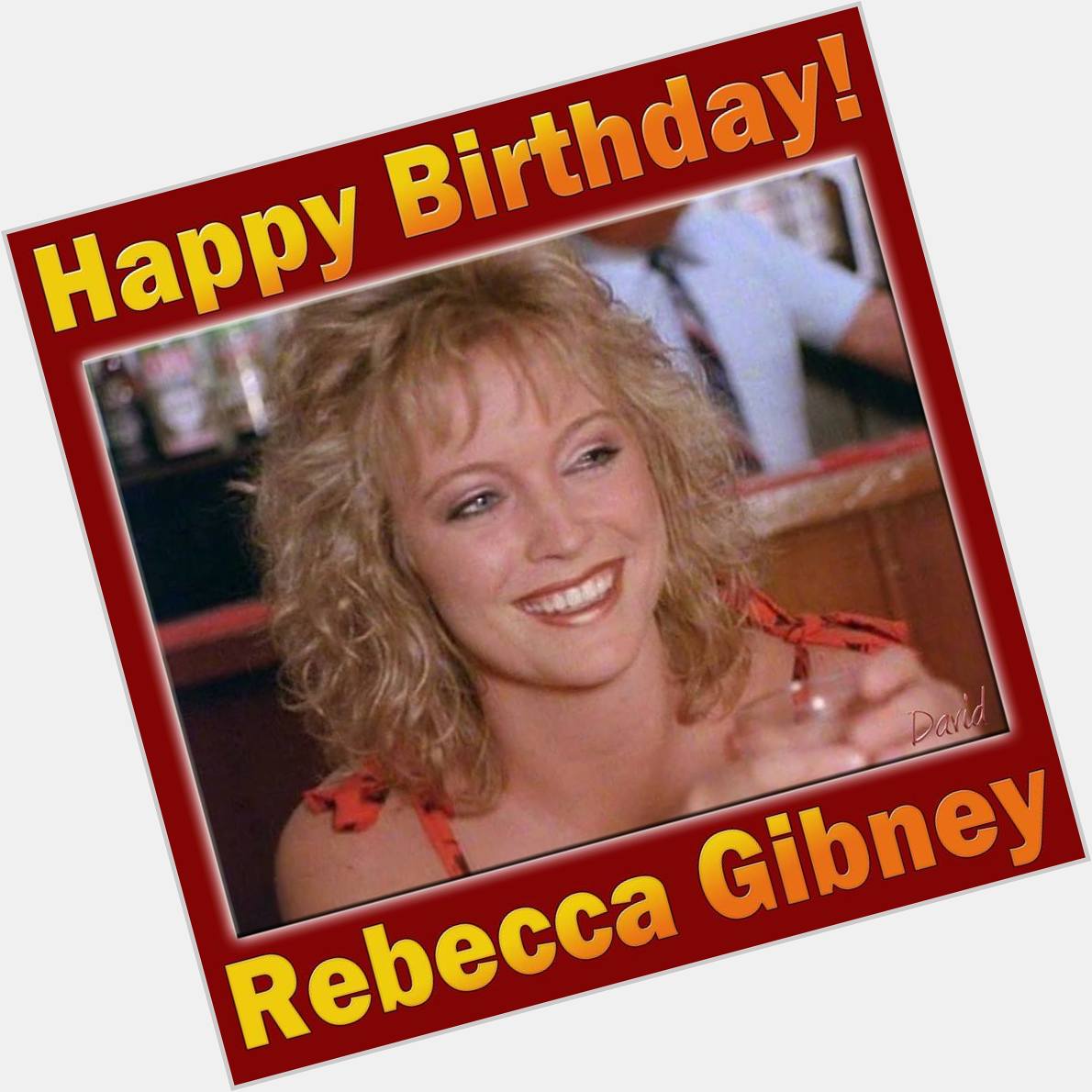 14 December here now ;)

Happy Birthday to Rebecca Gibney today ;)

My Friend David made this ;) 