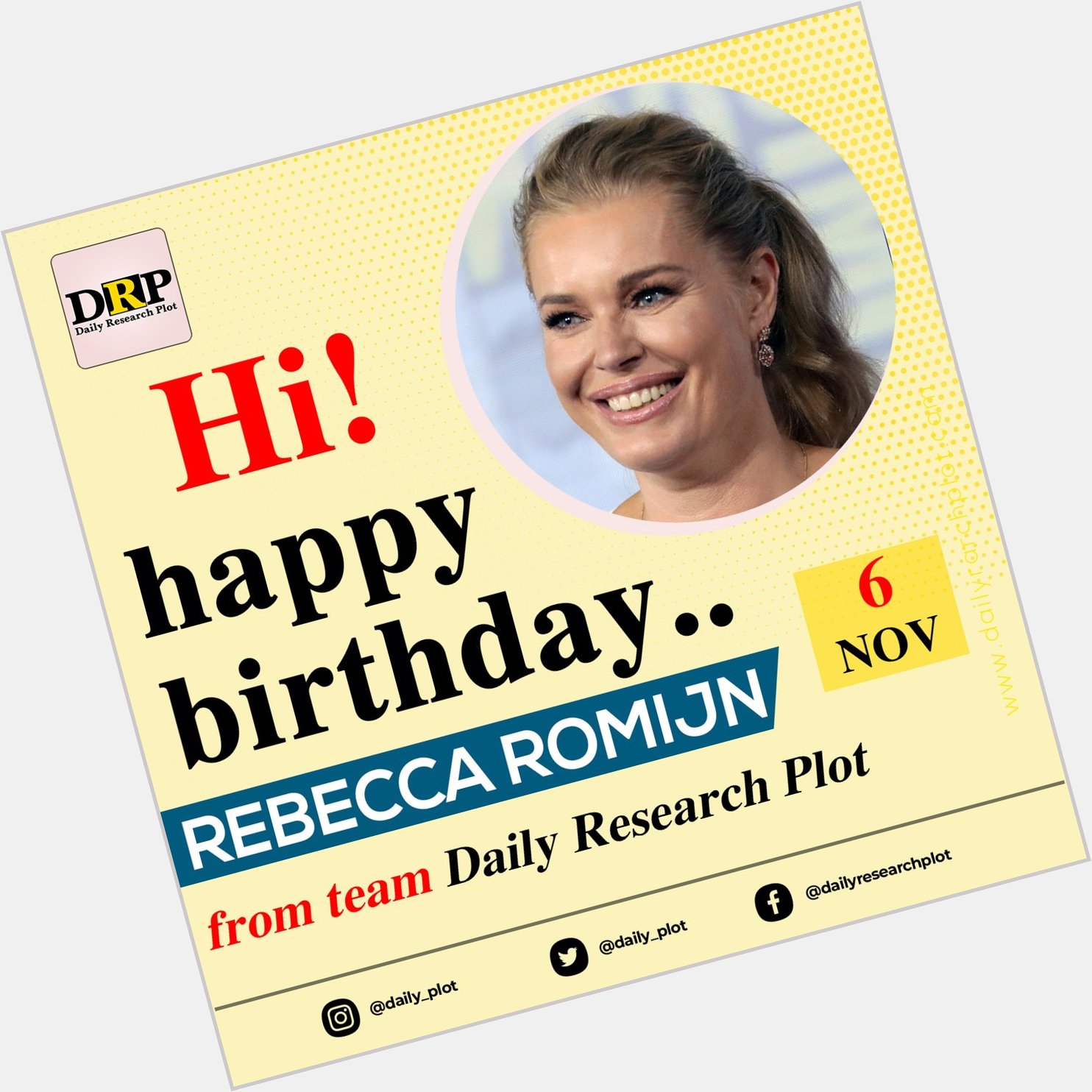Happy Birthday...
Rebecca Romijn    