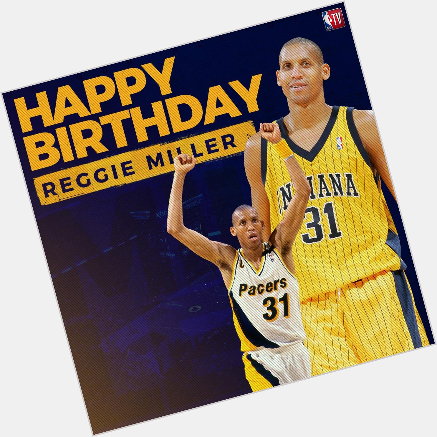 5x NBA All-Star
Hall of Famer 

Happy 52nd Birthday to Reggie Miller!  