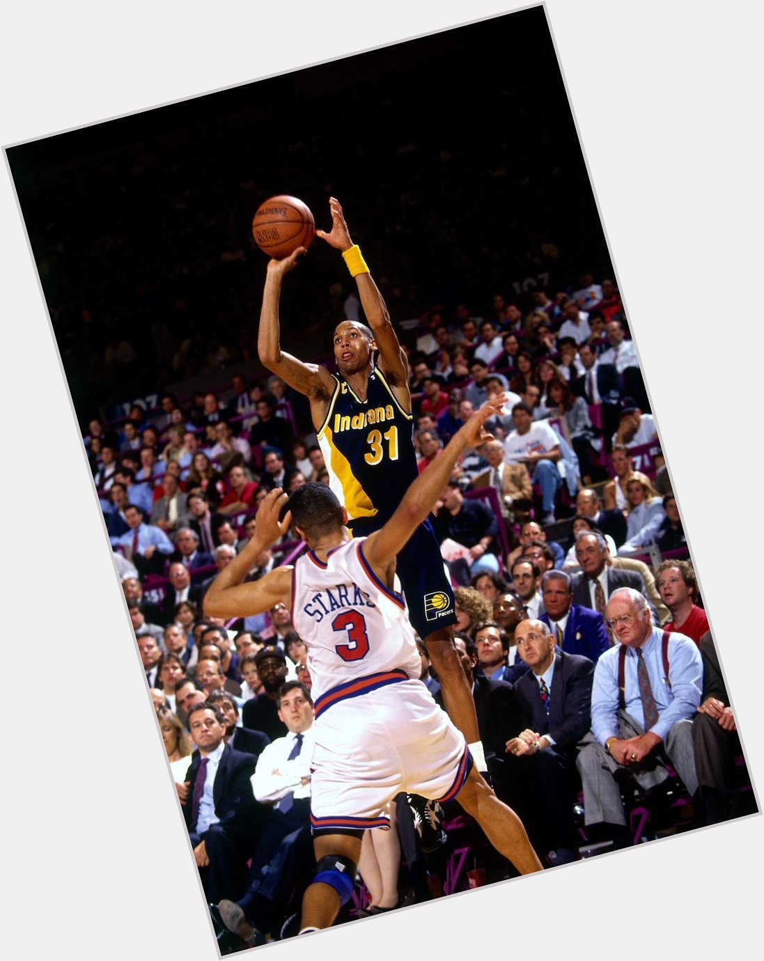 To wish Reggie Miller a Happy Birthday.   : Via Getty Images 