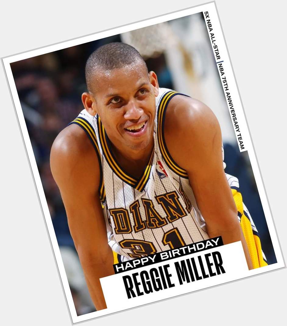 Join us in wishing a Happy 57th Birthday to 5x and 75th Anniversary Team member, Reggie Miller! 