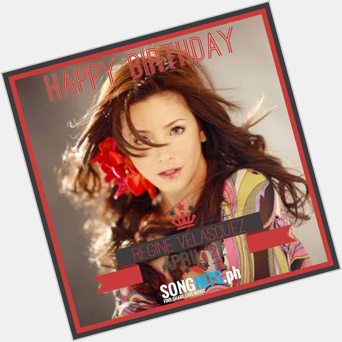 Happy Birthday Ms. Regine Velasquez. Check out here SongHits Profile ->  