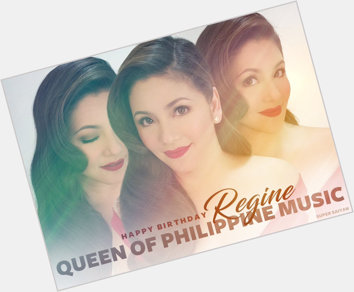 Happy birthday to the QUEEN of PHILIPPINE MUSIC Regine Velasquez

HappyBirthday QueenRegine 