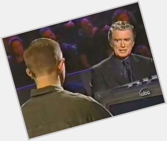 Happy Birthday, Regis Philbin! Yes, that\s the back of my head pictured with Reege! 