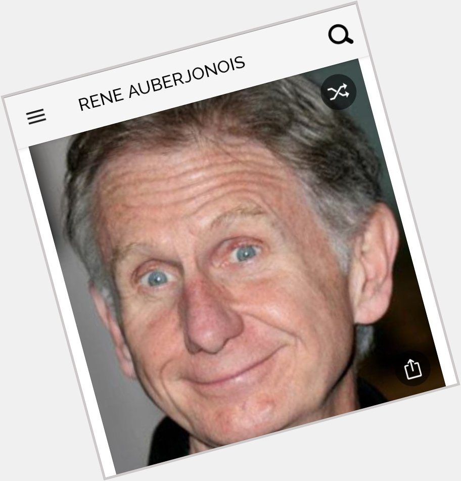 Happy birthday to this great actor.  Happy birthday to Rene Auberjonois 