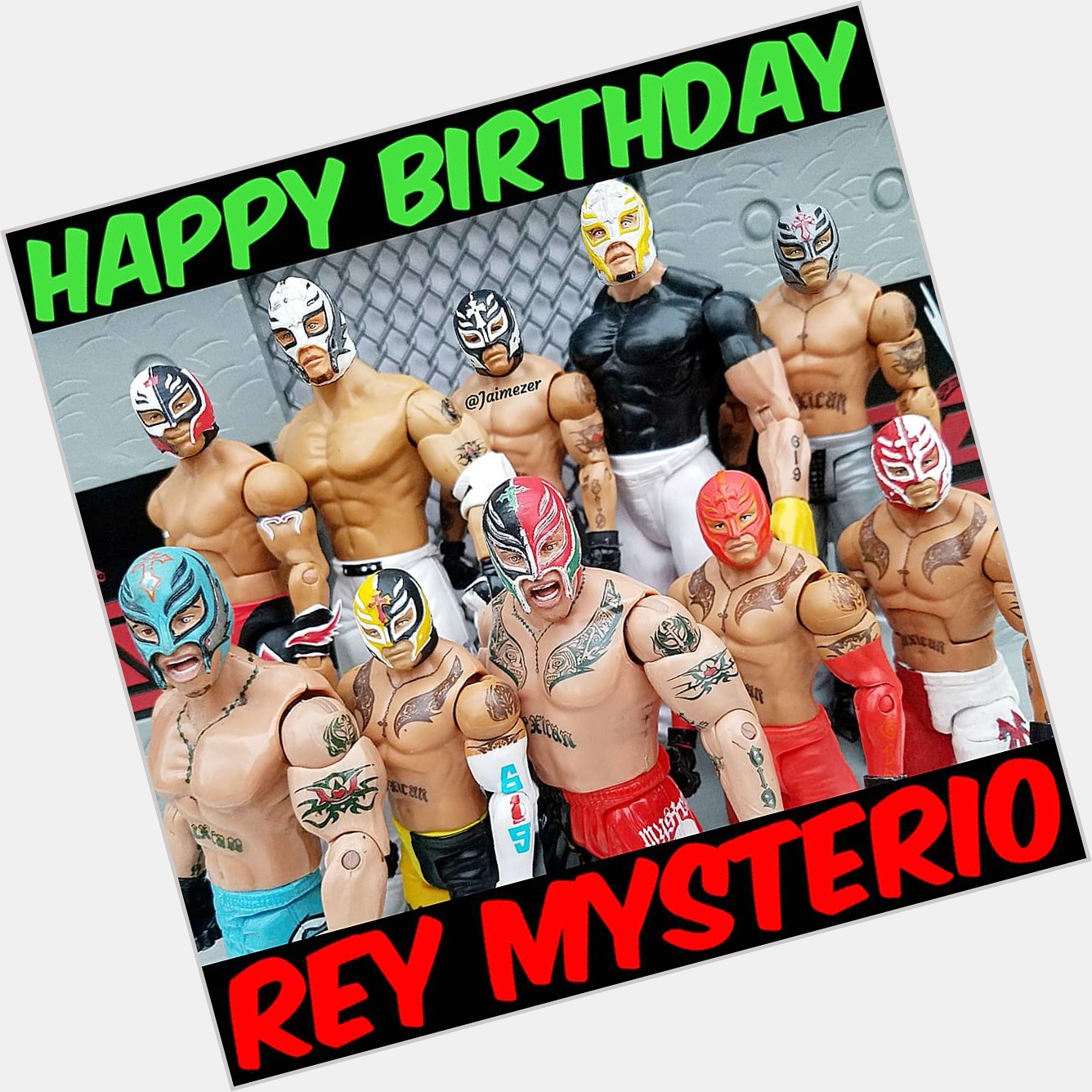 Happy Birthday to the wrestler that got me into wrestling, Rey Mysterio!   