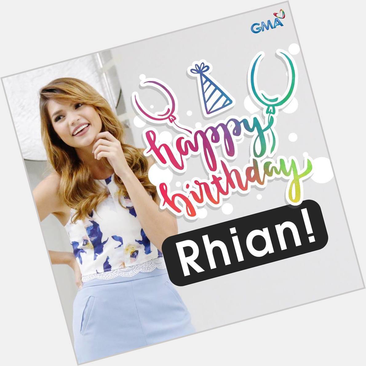Happy birthday Rhian Ramos! We wish you more blessings and joy.    