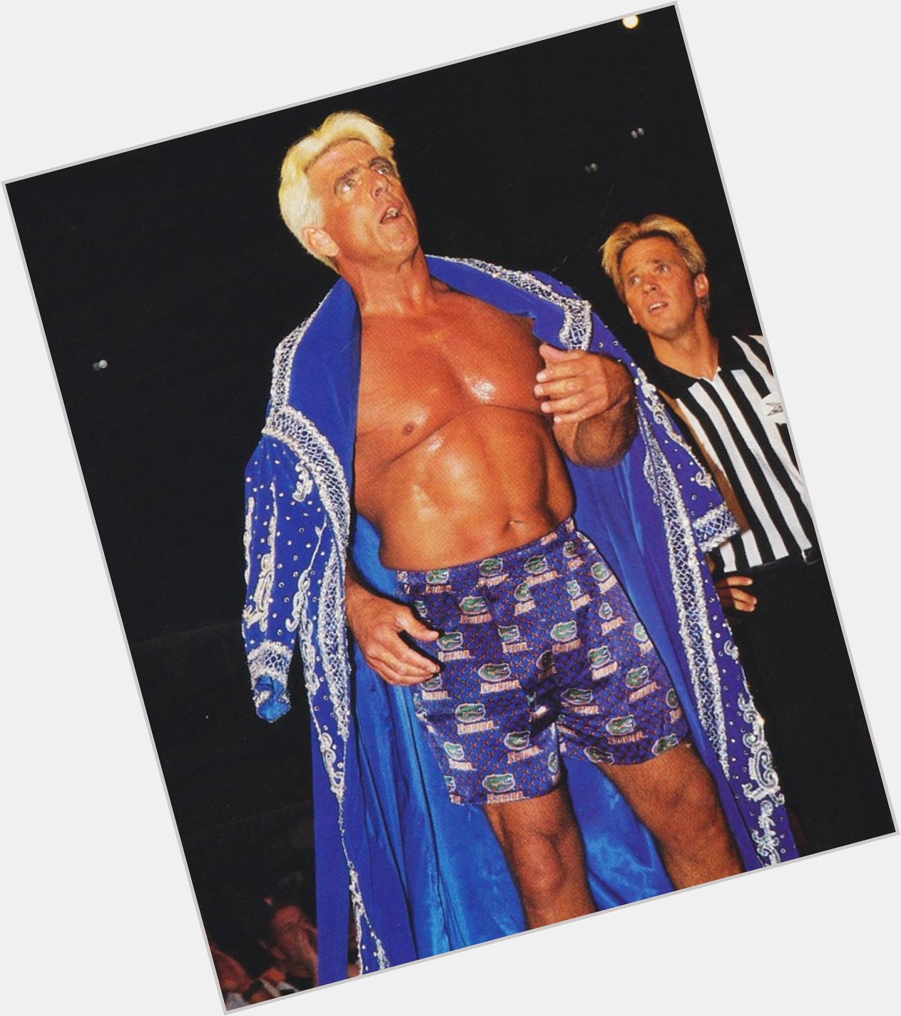 Ric Flair Strips Down to His Boxers - WCW Monday Nitro [4/19/99]

Happy Birthday, Ric! 