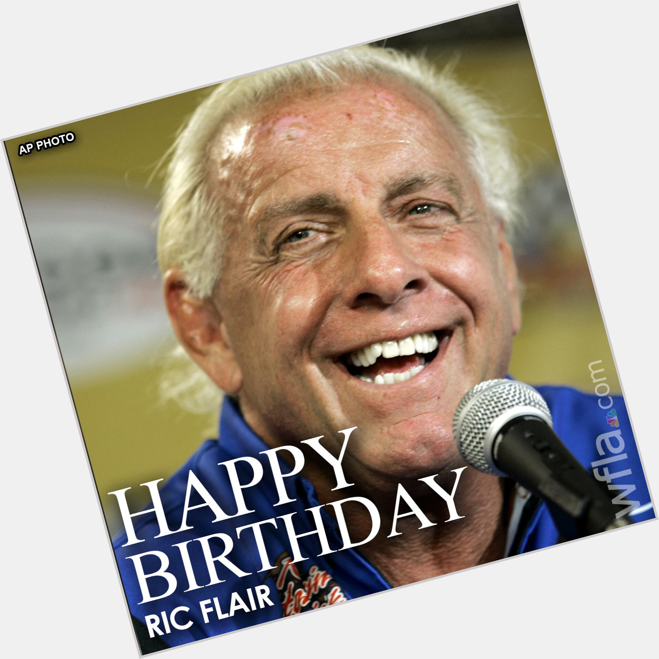 HAPPY BIRTHDAY RIC FLAIR! The WWE Hall of Famer is celebrating his 74th birthday today.  