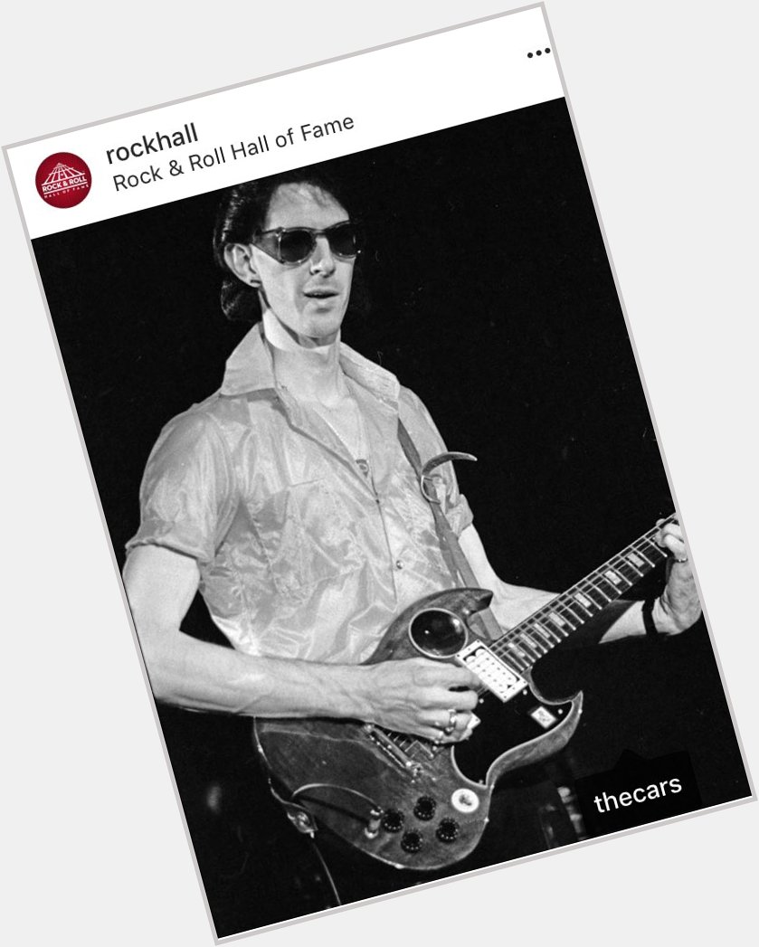 Happy 69th bday to frontman Ric Ocasek. Can t wait to see you in Cleveland for your Induction 