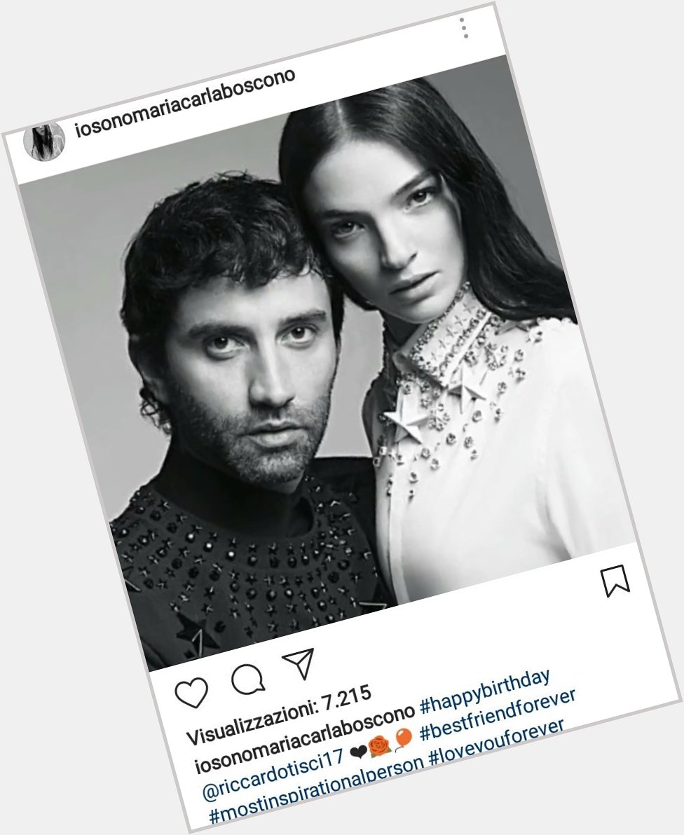 There\s no fashion designer that is appreciated by models like Riccardo Tisci. Happy birthday King Of Givenchy 