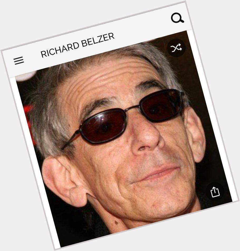 Happy birthday to this great actor.  Happy birthday to Richard Belzer 