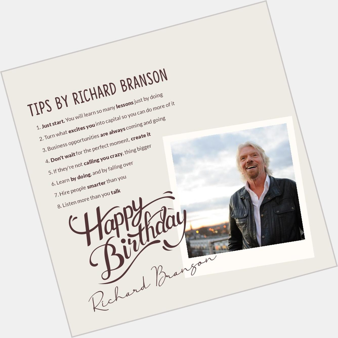 Happy Birthday Richard Branson !
.
.
.   
