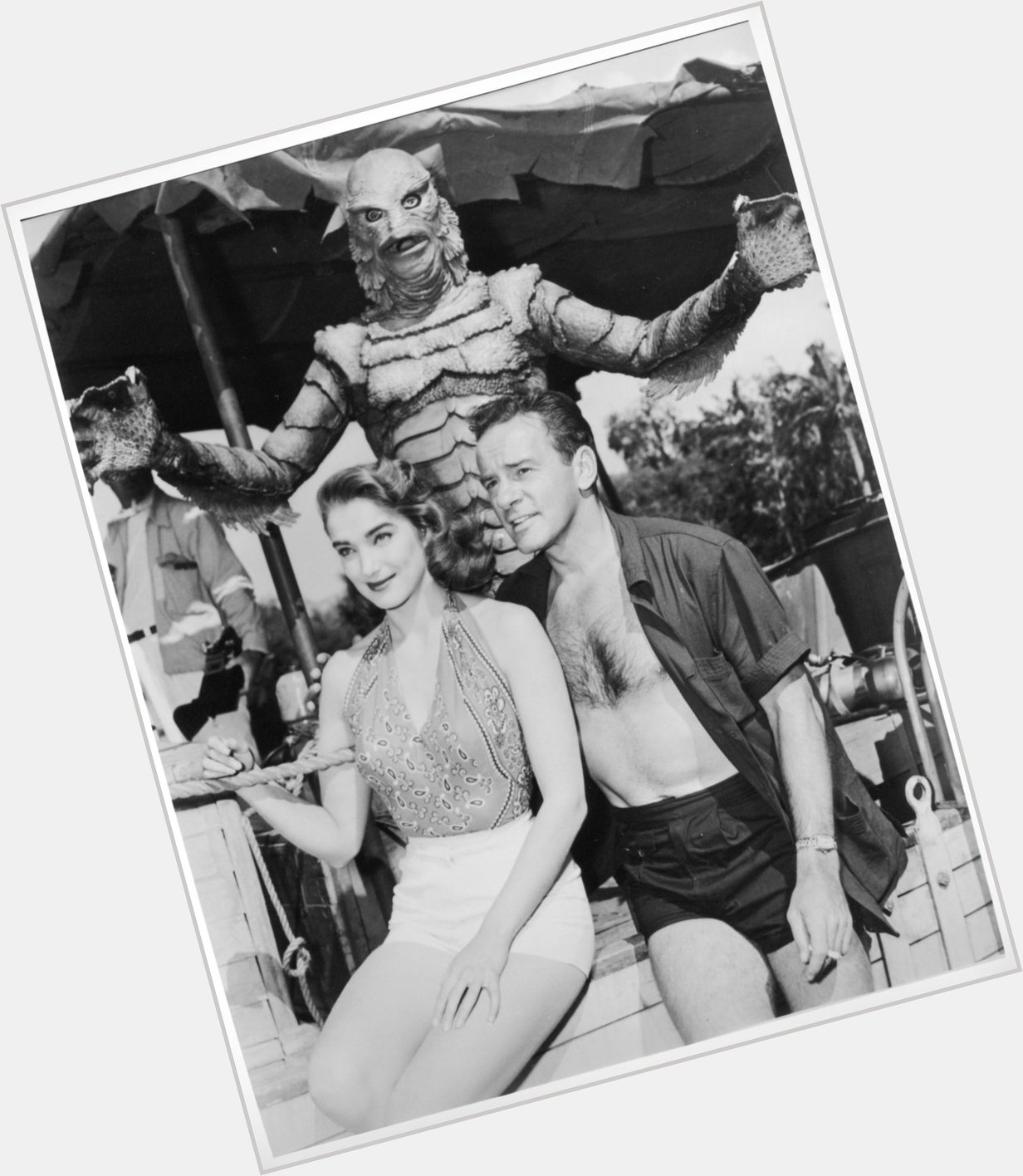 Happy Birthday to Richard Carlson! Here he is with Julie Adams and the Creature from the Black Lagoon. 