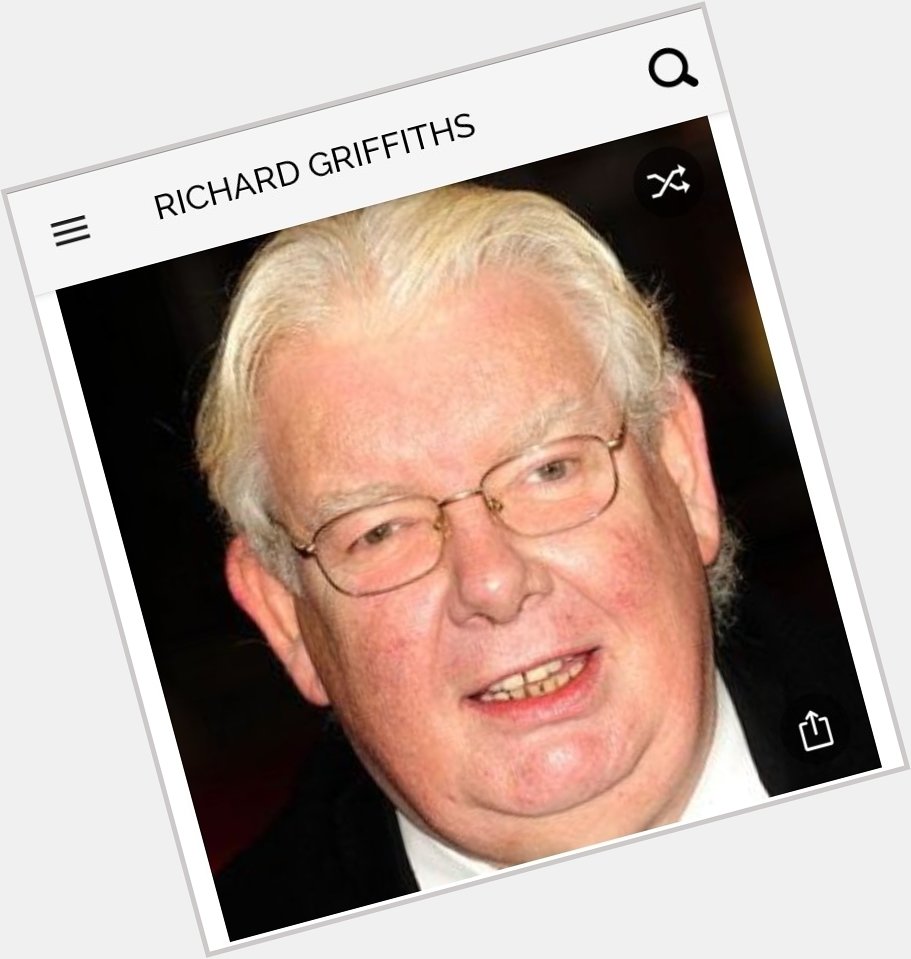 Happy birthday to this great actor. Happy birthday to Richard Griffiths 