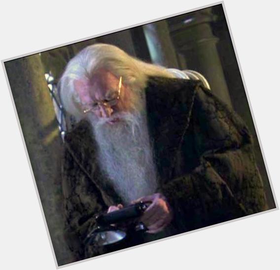 Happy Birthday to todays über-cool celebrity w/an über-cool camera:  RICHARD HARRIS (as Albus Dumbledore) 