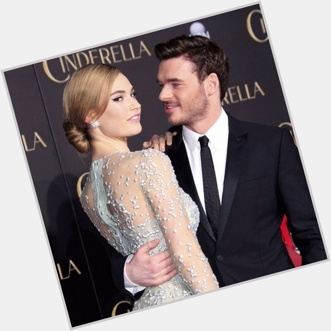 Happy birthday richard madden i too would stare at lily james 24/7 if i got the chance to do so 