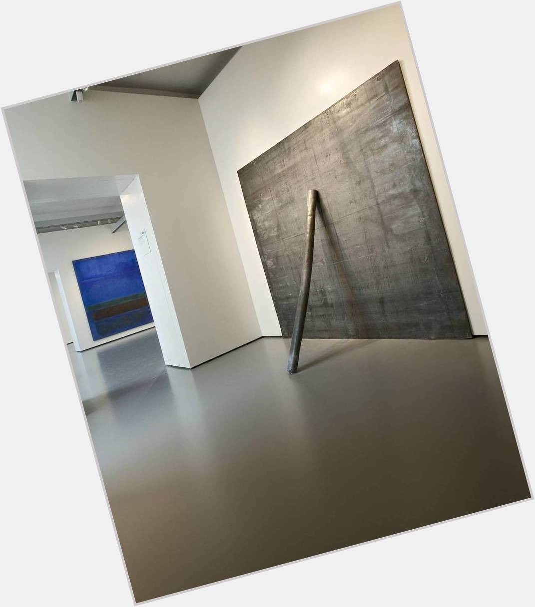  by \" Happy birthday Richard Serra! Floor Pole Prop (1969) was part of Where Are We Goin 