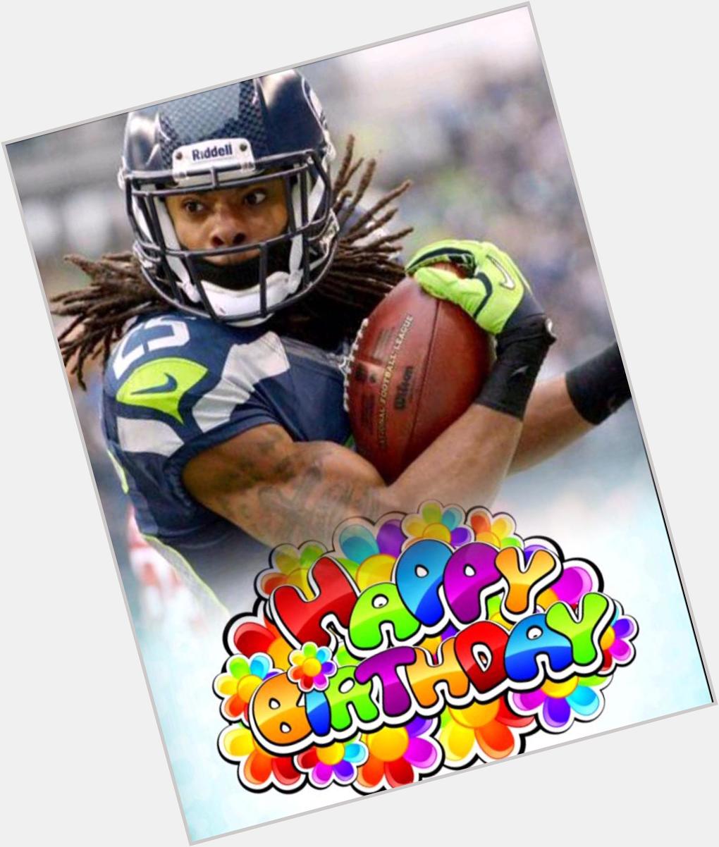 Happy Birthday to Richard Sherman! Over Sherman\s young career he has made two super bowls and  two pro bowls, 