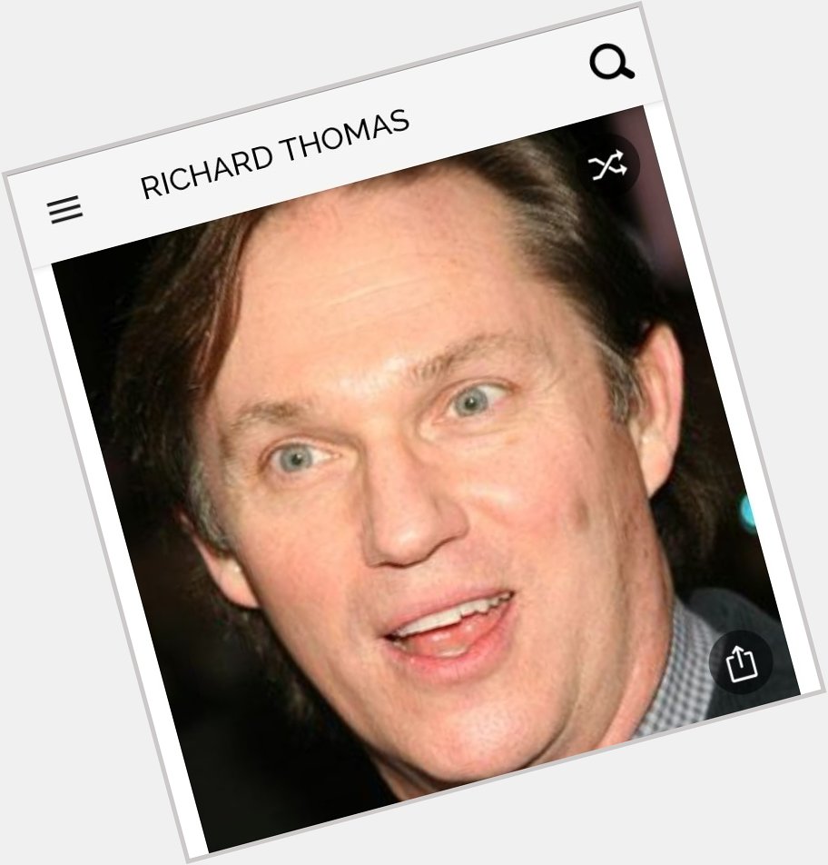 Happy birthday to this great actor who needs little introduction. Happy birthday to Richard Thomas 